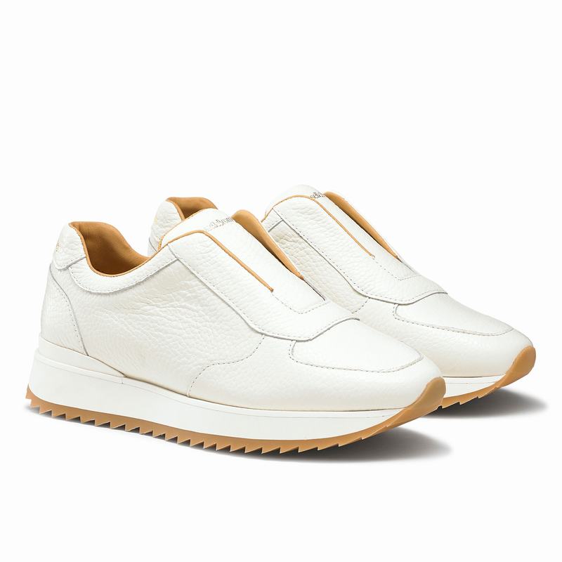 Tenis Plataforma Russell And Bromley Catch Me Feminino Branco | LJV230HZ