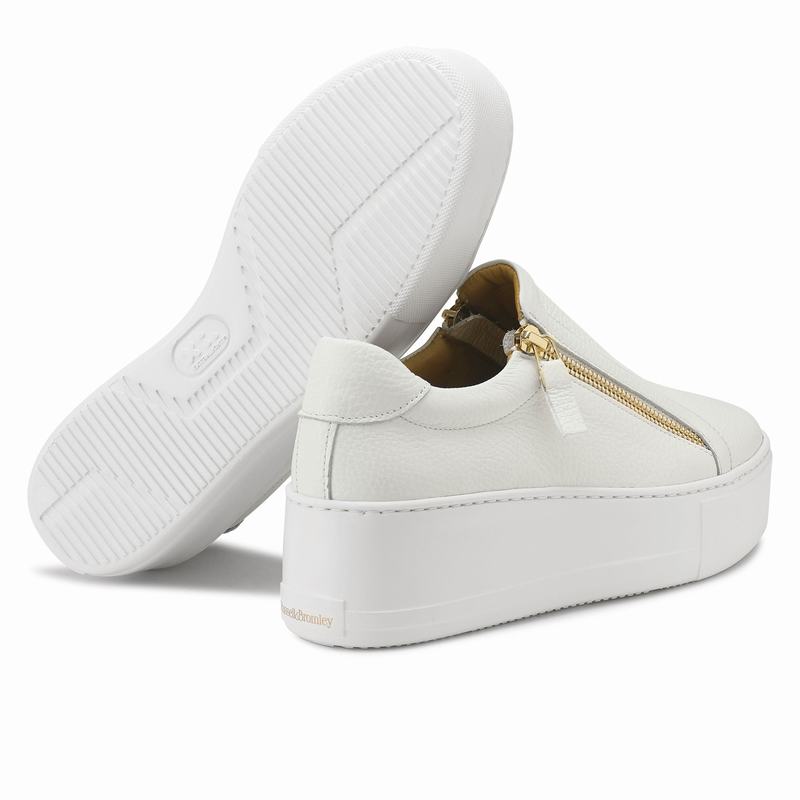 Tenis Plataforma Russell And Bromley Doublepark Feminino Branco | VTJ8446YN