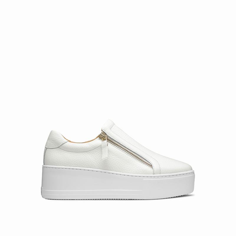 Tenis Plataforma Russell And Bromley Doublepark Feminino Branco | VTJ8446YN