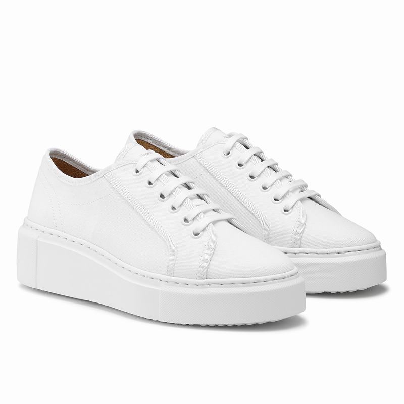 Tenis Plataforma Russell And Bromley High Bar Feminino Branco | WZT53100JC