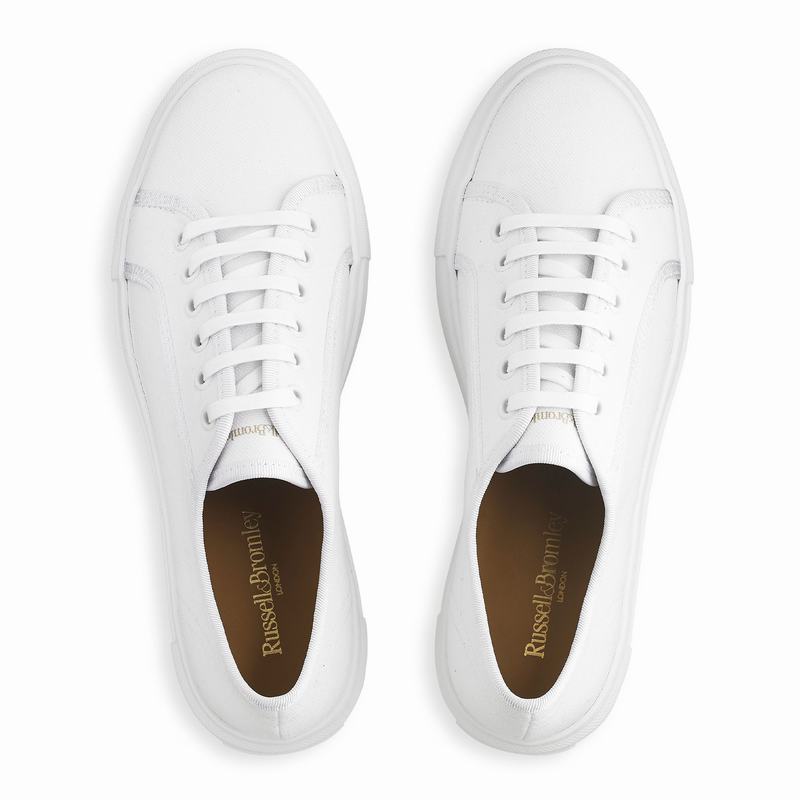 Tenis Plataforma Russell And Bromley High Bar Feminino Branco | WZT53100JC