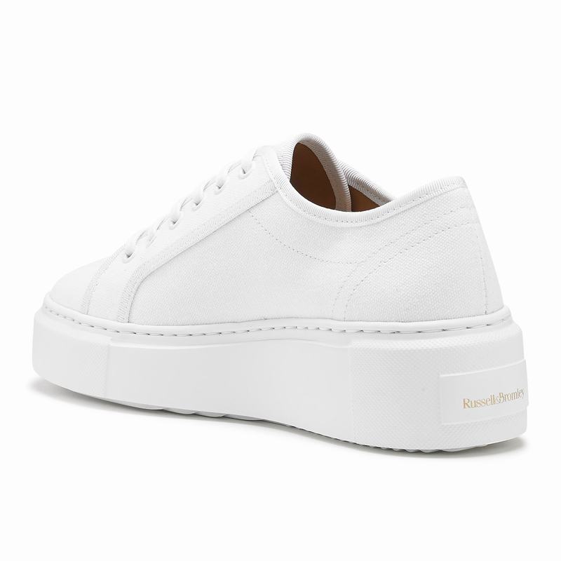 Tenis Plataforma Russell And Bromley High Bar Feminino Branco | WZT53100JC