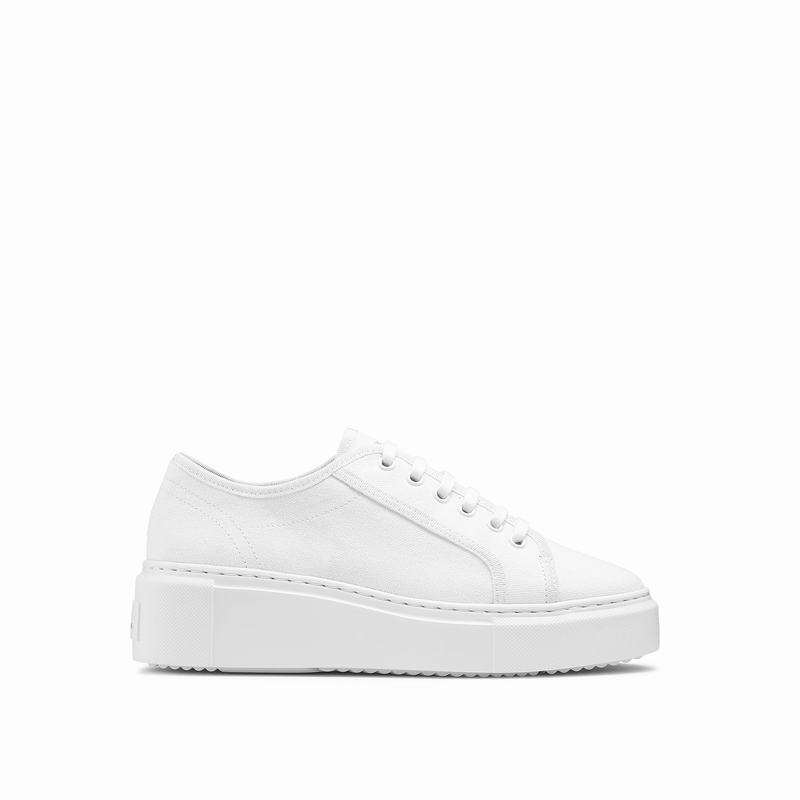 Tenis Plataforma Russell And Bromley High Bar Feminino Branco | WZT53100JC