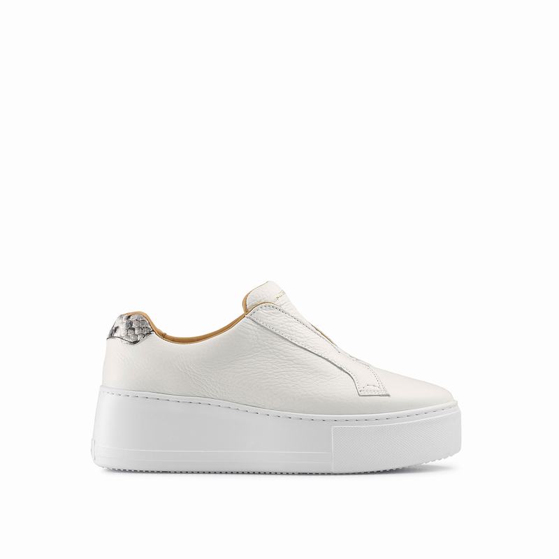 Tenis Plataforma Russell And Bromley Park Up Feminino Branco | CHN4539QM