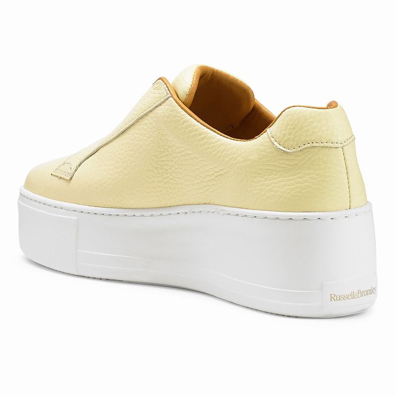 Tenis Plataforma Russell And Bromley Park Up Feminino Amarelas | DYV496JA