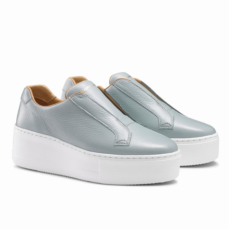 Tenis Plataforma Russell And Bromley Park Up Feminino Azuis | HGC8238PA