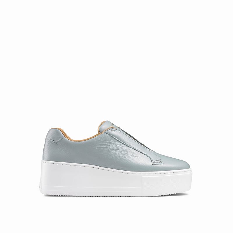 Tenis Plataforma Russell And Bromley Park Up Feminino Azuis | HGC8238PA