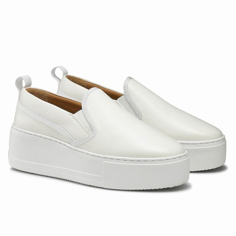 Tenis Plataforma Russell And Bromley Parkwalk Feminino Branco | KZF6412HS