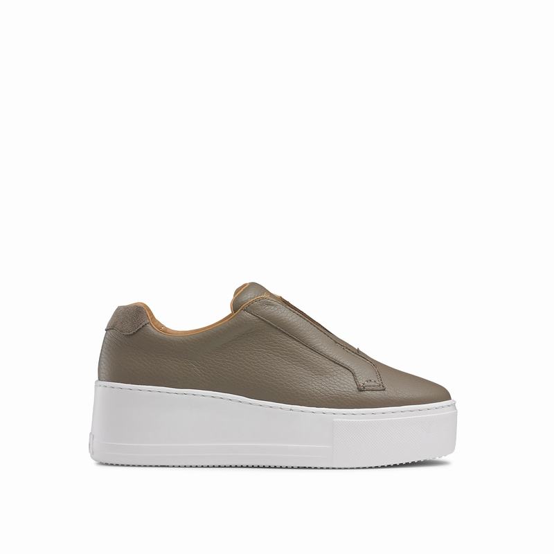 Tenis Plataforma Russell And Bromley Park Up Feminino Marrom | NJE8731PI