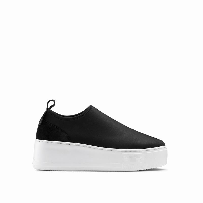 Tenis Plataforma Russell And Bromley Park Flex Feminino Pretas | XSS238YA