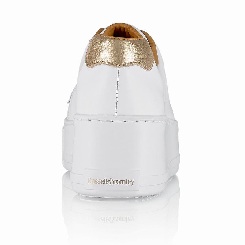 Tenis Plataforma Russell And Bromley Park Life Feminino Branco | ZGT42AH