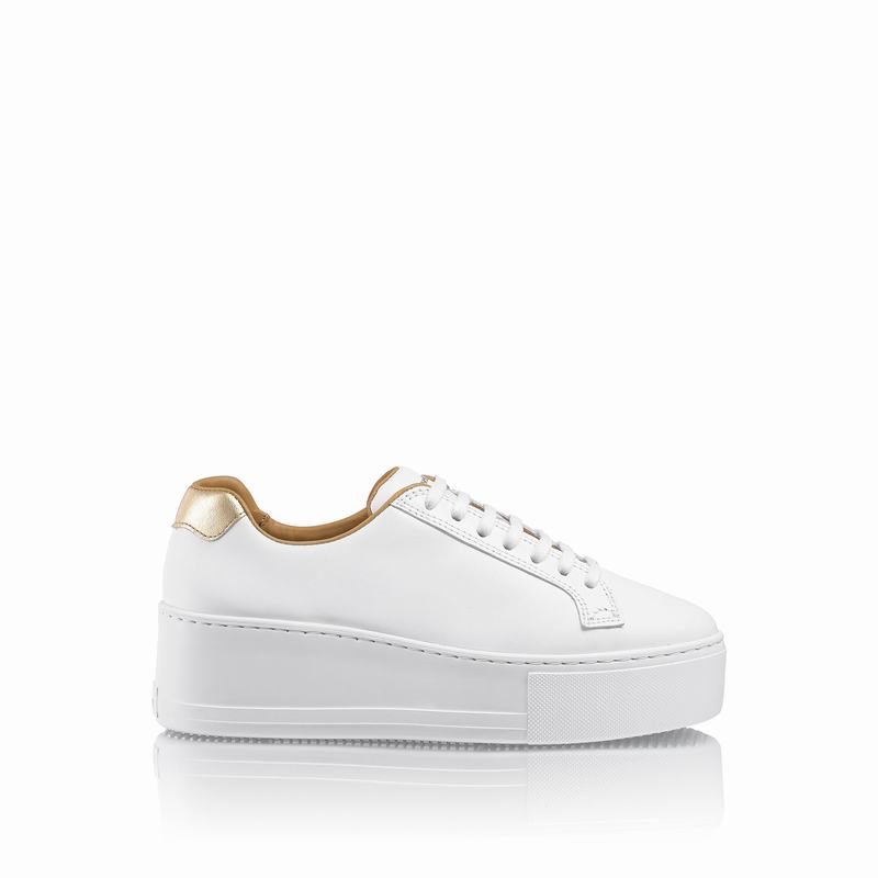 Tenis Plataforma Russell And Bromley Park Life Feminino Branco | ZGT42AH