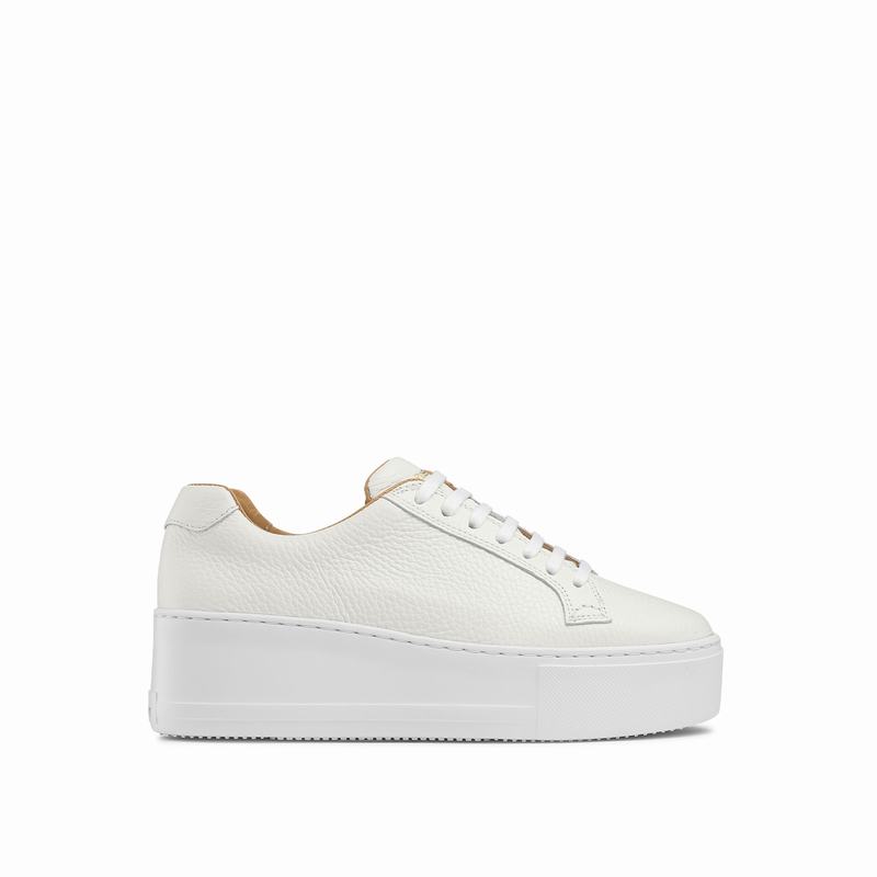 Tenis Plataforma Russell And Bromley Park Life Feminino Branco | ZLO656DH