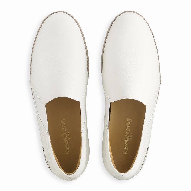 Tenis Plataforma Russell And Bromley Wrap Up Feminino Branco | CUS3648RB