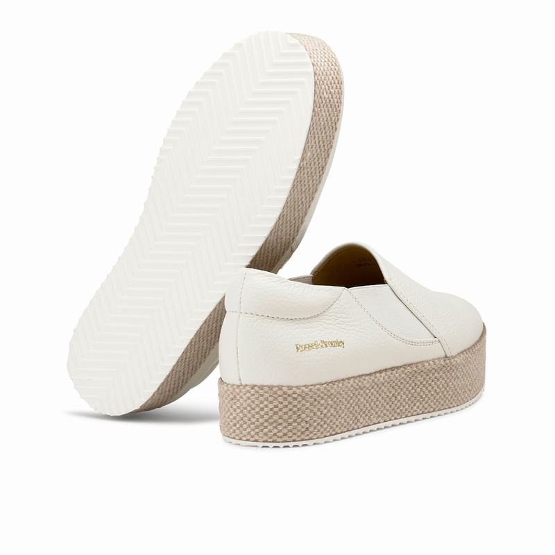 Tenis Plataforma Russell And Bromley Wrap Up Feminino Branco | CUS3648RB