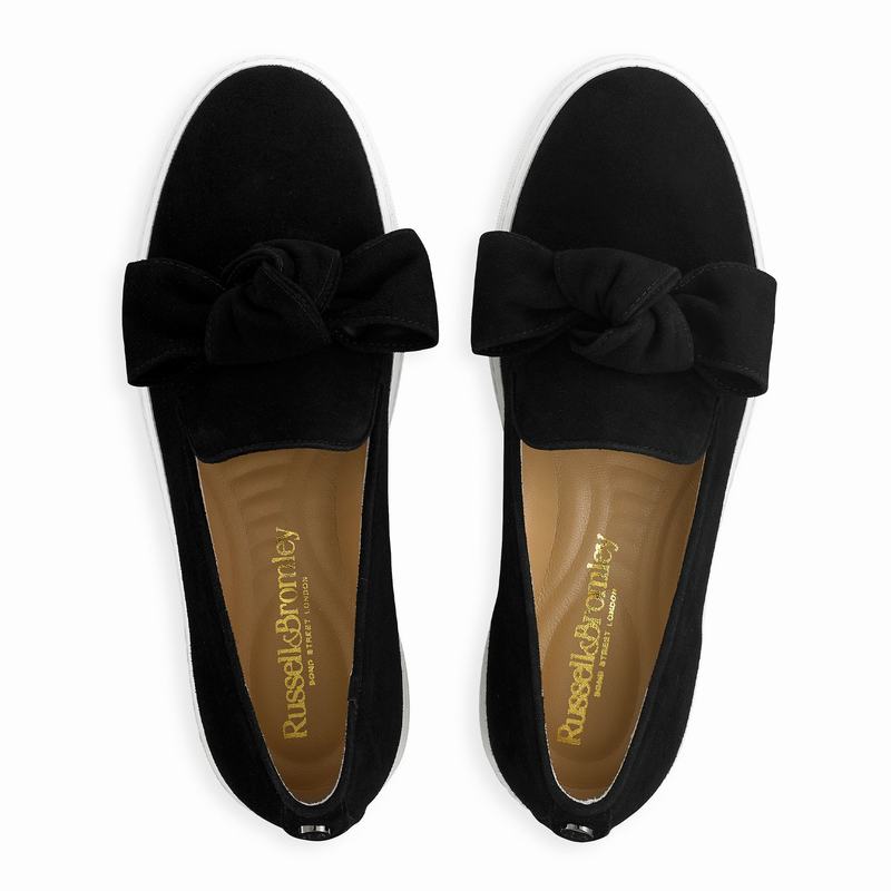 Tênis Deslizante Russell And Bromley Casablanca Feminino Pretas | FKQ3680RY