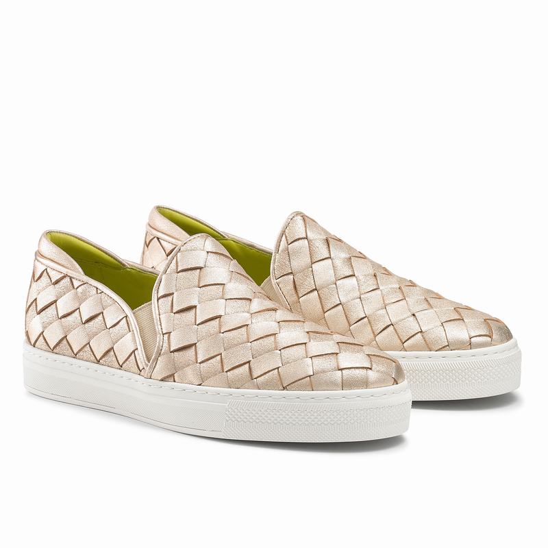 Tênis Deslizante Russell And Bromley Jenna Feminino Metallic | VRC9780CT