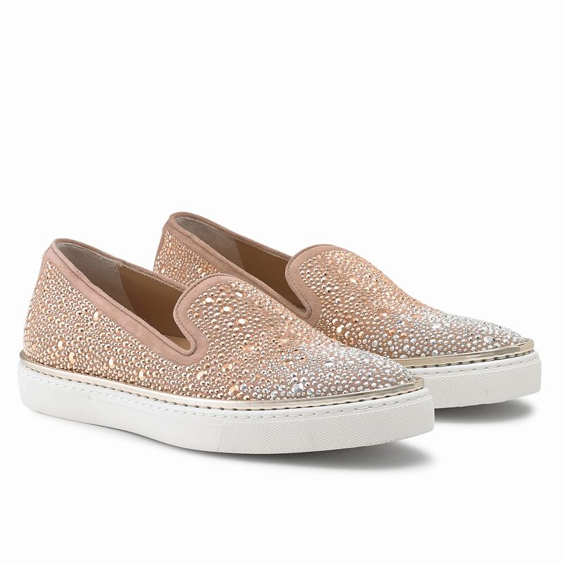 Tênis Deslizante Russell And Bromley Twinkletoe Feminino Rosa | LWV78100FQ