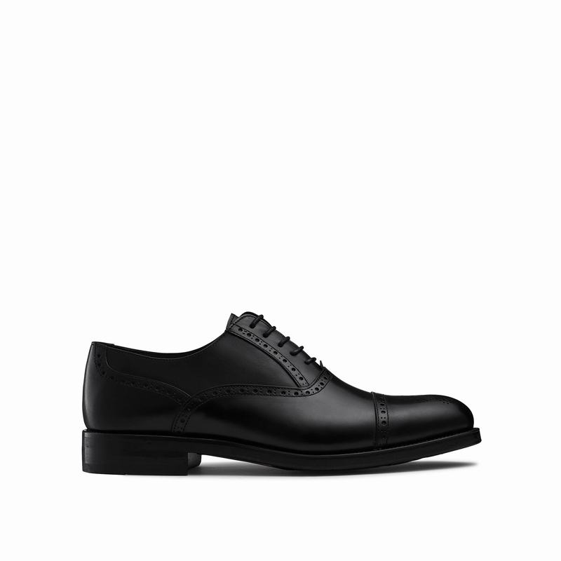 sapatos Brogues Russell And Bromley Chiltern Masculino Pretas | VFL5750SK