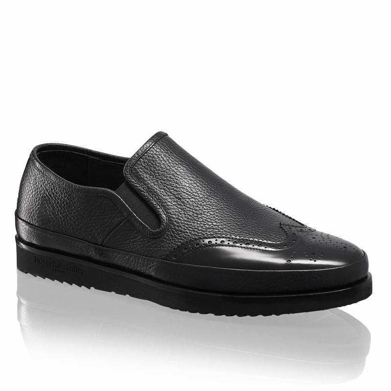 sapatos Brogues Russell And Bromley Fiorentino Masculino Pretas | WUQ582ZM