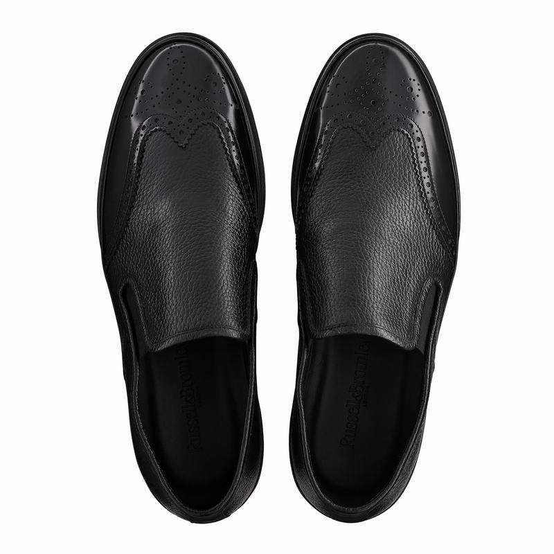 sapatos Brogues Russell And Bromley Fiorentino Masculino Pretas | WUQ582ZM